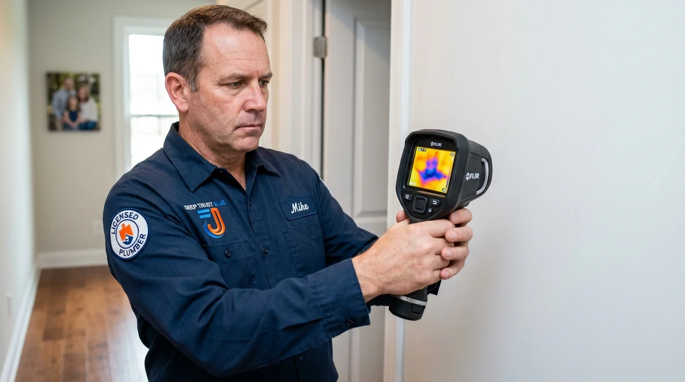 Thermal imaging leak detection by Johns Plumbing LLC in New Britain